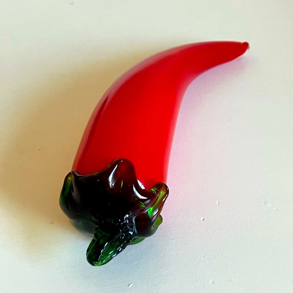 Red Glass Chili Pepper
